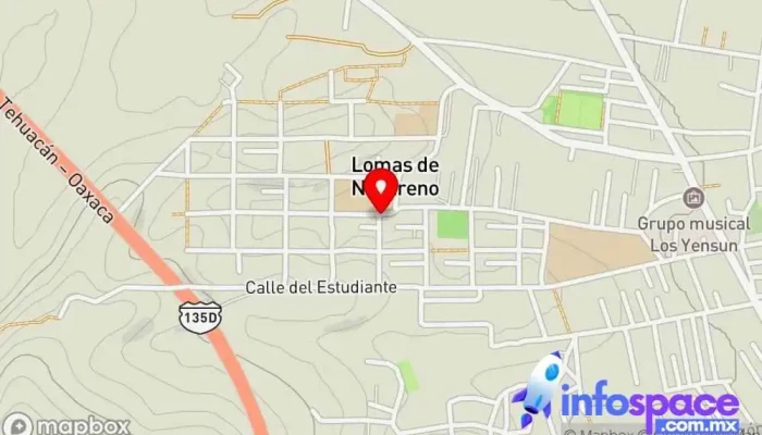 mapa de Terminal Nazareno Etla Servicio de transporte en Nazareno Etla
