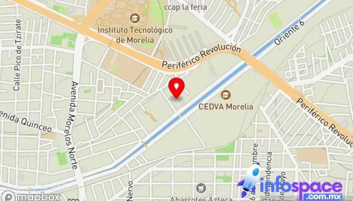 mapa de Terminal Norte Estación de autobuses en Morelia