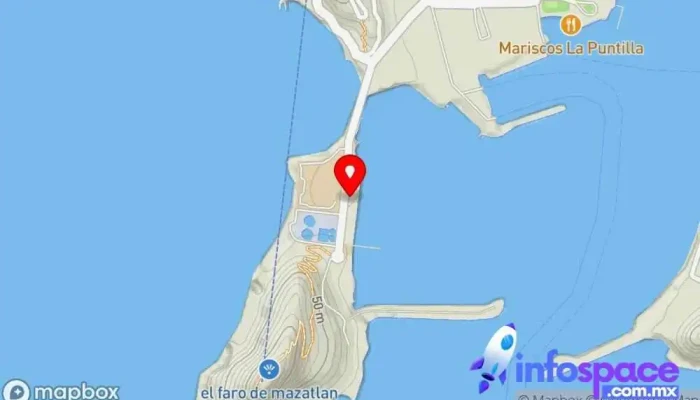 mapa de Terminal NTM - Muelle 10 Club náutico en Mazatlán
