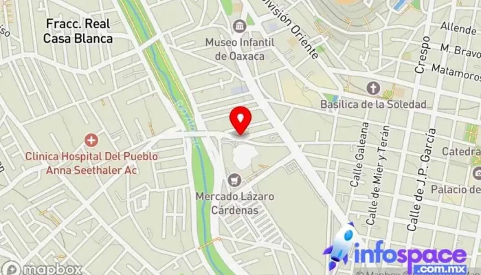 mapa de Terminal Oaxaca  en Oaxaca de Juárez