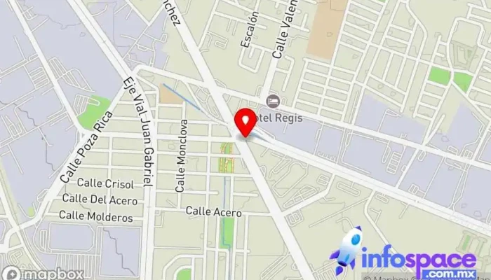 mapa de Terminal Omnibus En La Comarca Empresa de transporte por camión en Juárez