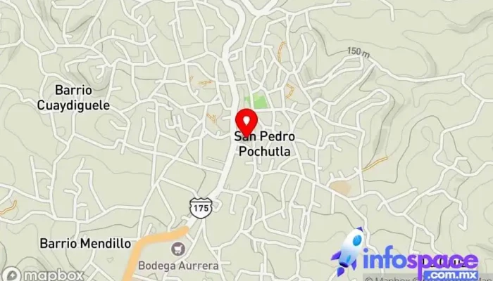 mapa de Terminal Pochutla OAX Estación de autobuses en San Pedro Pochutla