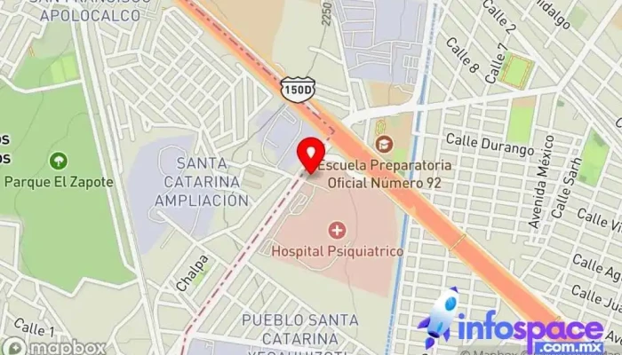 mapa de Terminal RTP Santa Catarina Parada para camiones en Valle de Chalco Solidaridad