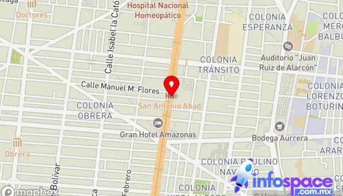 mapa de Terminal San Antonio Abad - Metro San Antonio Abad Bus stop en Ciudad de México