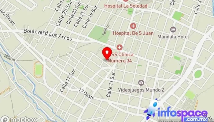mapa de Terminal San Balataza Servicio de transporte en Atlixco
