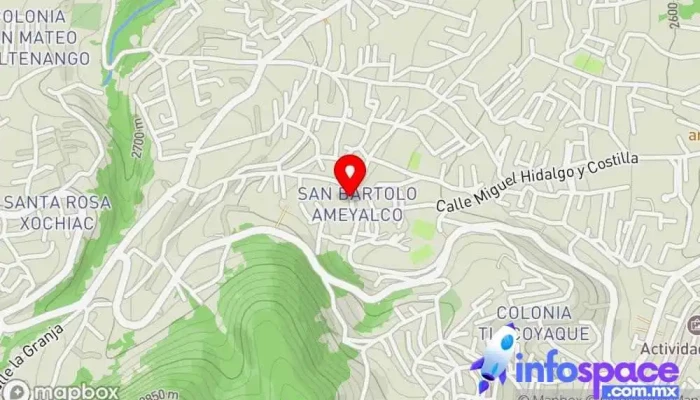mapa de Terminal San Bartolo Ameyalco Bus stop en Ciudad de México