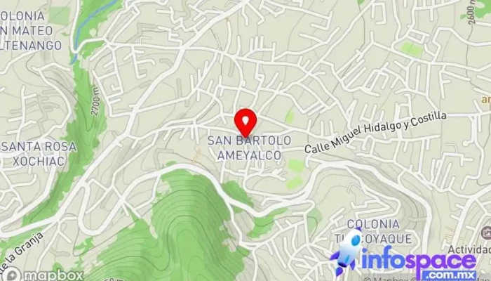 mapa de Terminal San Bartolo Ameyalco Bus stop en Ciudad de México