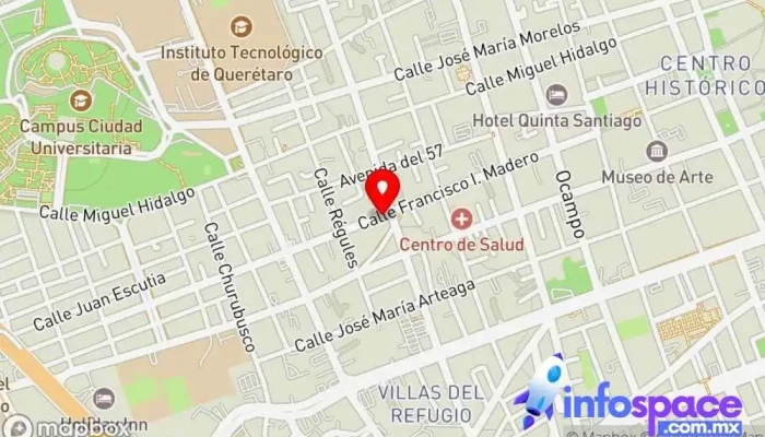 mapa de terminal Santiago De Querétaro, Querétaro  en Santiago de Querétaro