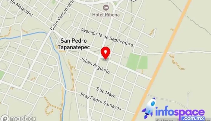 mapa de Terminal Santo Domingo Oficinas de empresa en San Pedro Tapanatepec