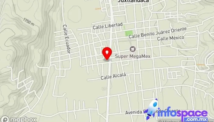 mapa de Terminal Sur, Occ Juxtlahuaca Servicio de transporte en Santiago Juxtlahuaca