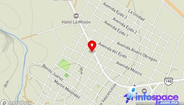 mapa de Terminal SUR y OCC Tapanatepec Empresa de autobuses en San Pedro Tapanatepec