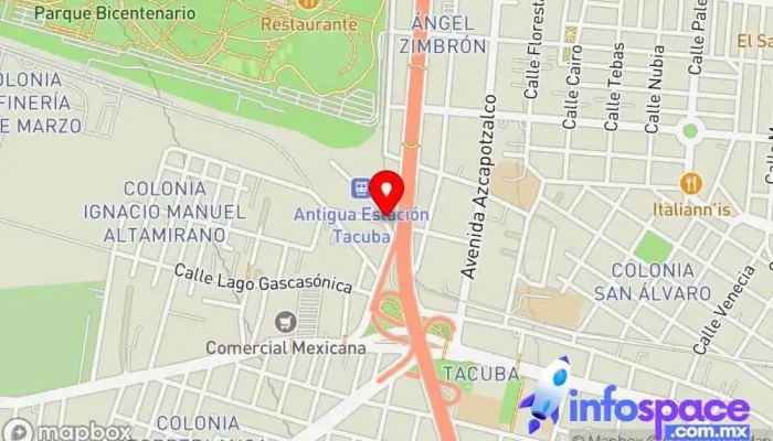 mapa de TERMINAL TACUBA  en Ciudad de México