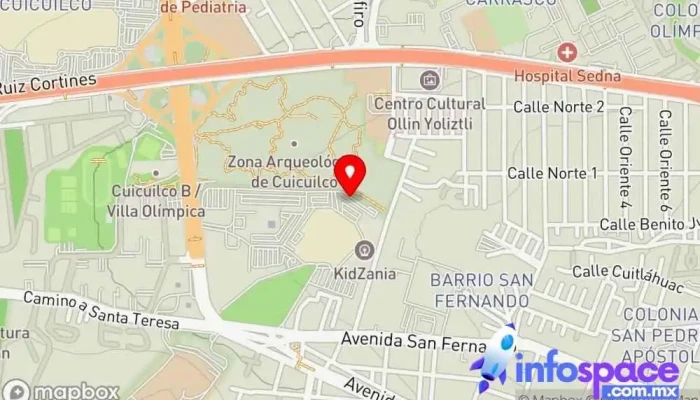 mapa de Terminal Taxqueña Servicio de transporte en Tlalpan, Ciudad de México