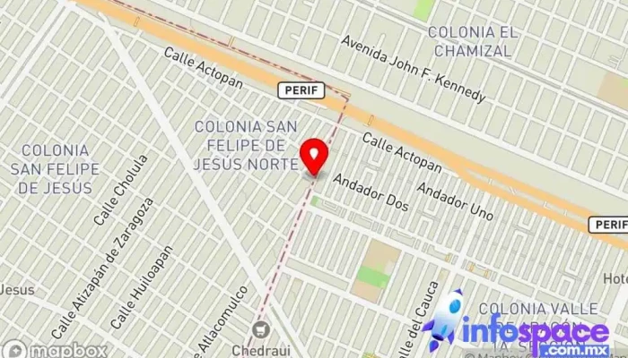 mapa de Terminal Teoloyucan (San Felipe de Jesús) Trolleybus stop en Ciudad de México