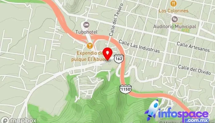 mapa de Terminal Tepoztlán Estación de autobuses en Tepoztlán