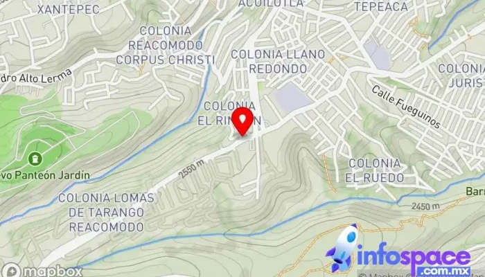 mapa de Terminal Tlacuitlapa/Puerta Grande Bus stop en Ciudad de México