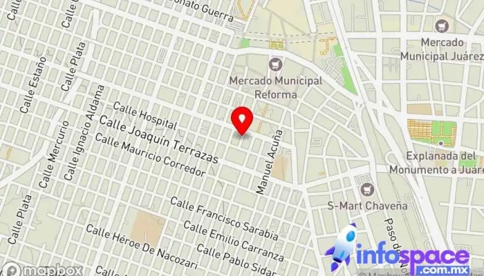mapa de TERMINAL Unitec  en Juárez