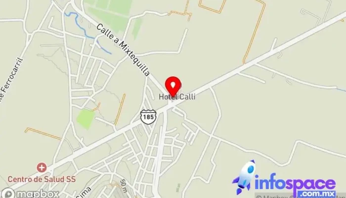 mapa de Terminal urbanos Servicio de transporte en Santo Domingo Tehuantepec