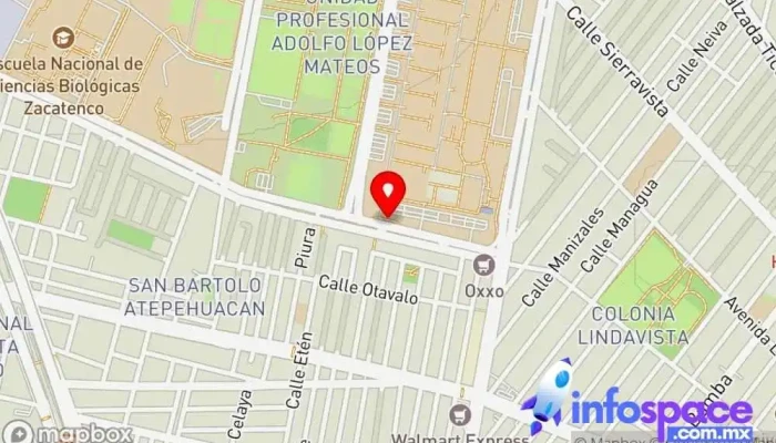 mapa de Terminal Zacatenco Trolleybus stop en Ciudad de México