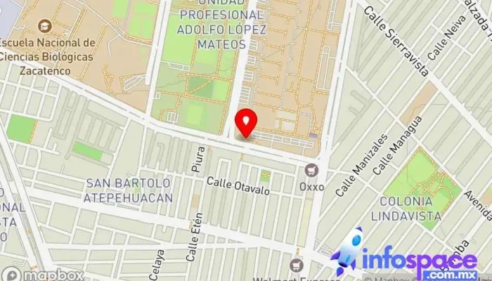 mapa de Terminal Zacatenco Trolleybus stop en Ciudad de México