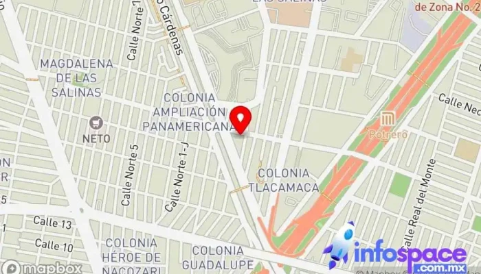 mapa de Terrabus Empresa de autobuses en Gustavo A. Madero, Ciudad de México