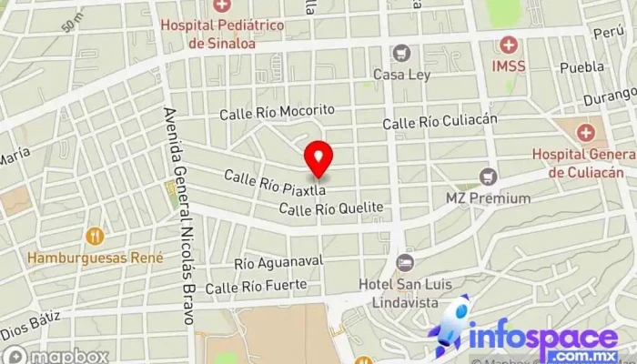 mapa de Think! Mercadotecnia Agencia de marketing, Asesor, Investigador de mercado en Culiacán Rosales