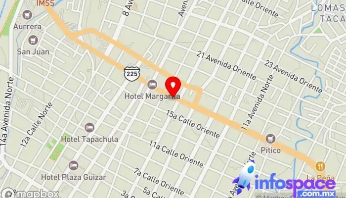 mapa de Tica Bus [Tapachula] Servicio de transporte en Tapachula de Córdova y Ordóñez