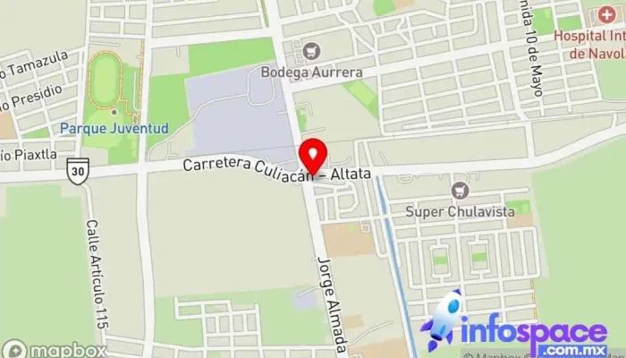 mapa de Tim premier Empresa de autobuses en Navolato