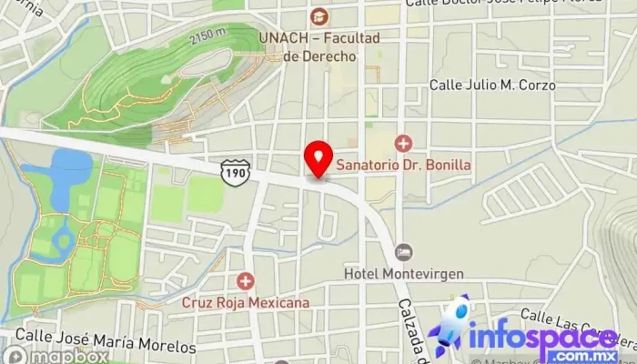 mapa de TLA Titanium San Cristóbal Servicio de transporte en San Cristóbal de las Casas