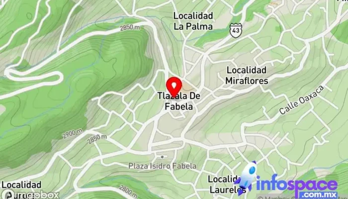 mapa de Tlazala de Fabela Bus stop en Tlazala de Fabela