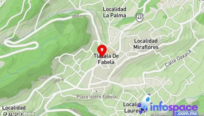 mapa de Tlazala de Fabela Bus stop en Tlazala de Fabela