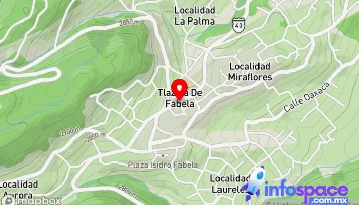 mapa de Tlazala Bus stop en Tlazala de Fabela