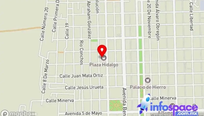 mapa de Torres Lujan y Asociados S.C. Oficinas de empresa en Nuevo Casas Grandes