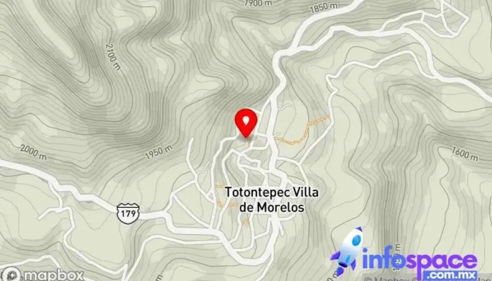 mapa de Totontepec Villa de Morelos  en Oaxaca
