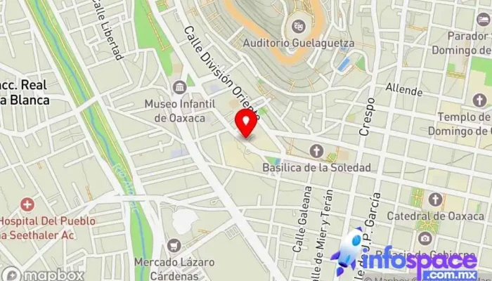 mapa de TRANSPORTADORA TURISTICA Y DE PASAJE Mixteca Baja Servicio de transporte en Oaxaca de Juárez