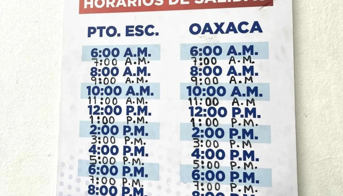 Transportes Bahia Colotepec -  Abierto Ahora - Oaxaca de Juárez