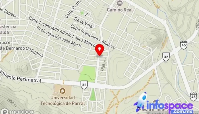 mapa de Transportes Chihuahuenses Servicio de transporte en Hidalgo del Parral