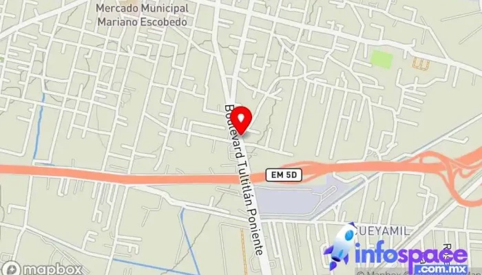 mapa de Tultitlán de Mariano Escobedo  en Tultitlán de Mariano Escobedo