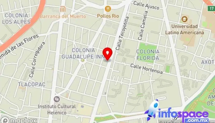 mapa de TUTUM TECH, S.A. DE C.V. Empresa de software en Álvaro Obregón, Ciudad de México