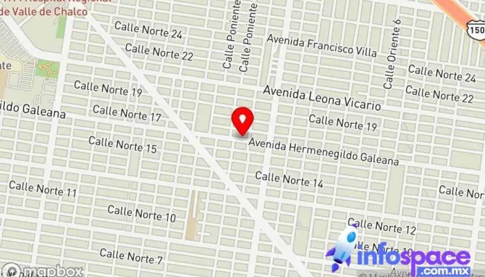 mapa de Una terminal de micro Parada para camiones en Xico