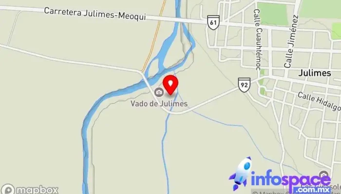 mapa de Vado de Julimes Parque infantil en La Boquilla