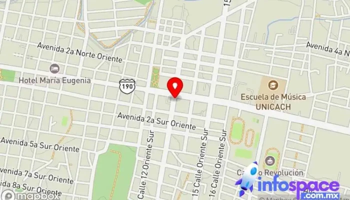 mapa de Van San Cristobal De Las Casas Servicio de transporte en Calle 13a Ote Sur 119