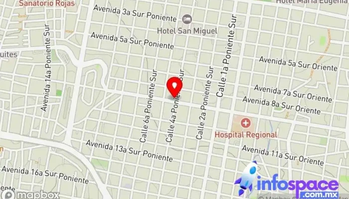 mapa de Venta de Boletos ADO Platino Agencia expendedora de billetes de autobús en Centro