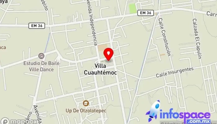 mapa de Villa Cuauhtémoc Destino religioso en Villa Cuauhtémoc