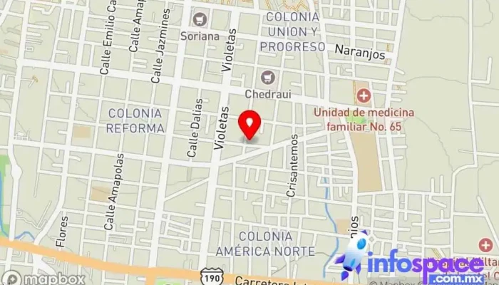 mapa de VITAL CLINIC OAXACA - Dra.Monserrat Soriano Díaz Clínica dermatológica, Tienda de comestibles, periódicos y medicamentos, Nutricionista en Oaxaca de Juárez