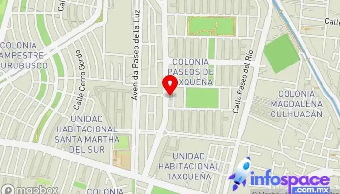 mapa de wireless and mobile solutions, s.a. de c.v. Consultora informática, Tienda de software, Empresa de software en Coyoacán, Ciudad de México