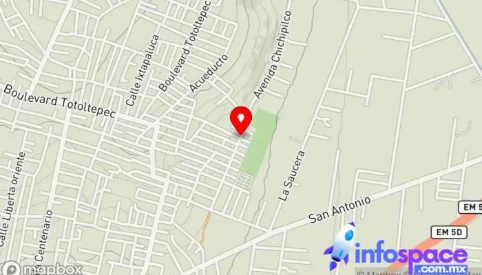 mapa de Xahuento Tultepec Bus stop en Tultepec