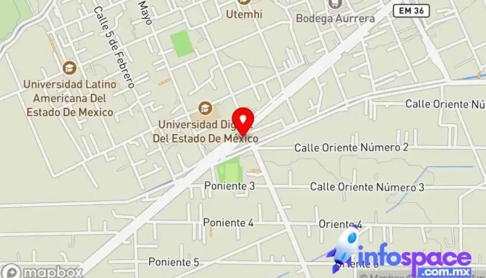 mapa de Xonacatlán Bus stop en Xonacatlán