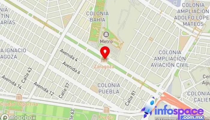 mapa de Zaragoza Estación de metro en Puebla